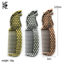 Load image into Gallery viewer, Cool Game of Thrones House Stark Winter Is Coming Bronze Metal Pendant Jewelry High quality Combs Free Shipping