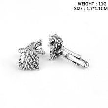 Load image into Gallery viewer, Direwolf Head Cufflinks